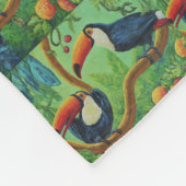 Toucan Tango, Rainforest Rhapsody baby afbeelding Fleece Deken (Hoek)