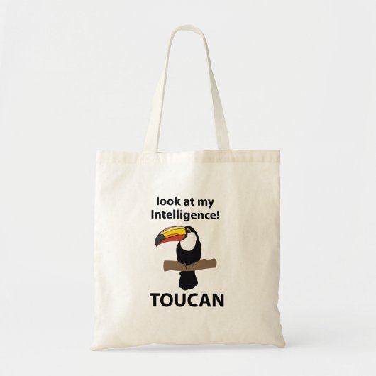 Toucan Toco Vogel Grappig Tote Bag (Voorkant)