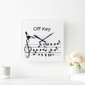 Toucan toetreden tot vogellied van sleutelmuziek vierkante klok (Huis)