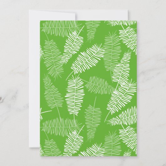 Toucan Tropical Baby shower Kaart (Achterkant)