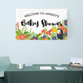 Toucan Tropical Baby shower Spandoek (Beurs)
