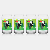 Toucan Tropical Bird Blikvorm Glas (Voorkant)