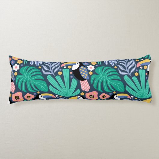 Toucan Tropical Bird Body Pillow Lichaamskussen (Voorkant)