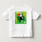 Toucan Tropical Bird Kinder Shirts (Achterkant)