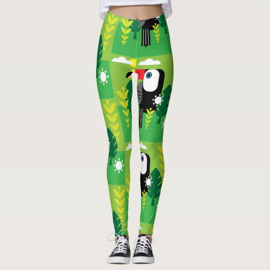 Toucan Tropical Bird Leggings (Voorkant)