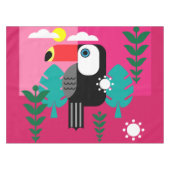 Toucan Tropical Bird Lovers Tafelkleed (Voorkant (Horizontaal))