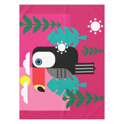 Toucan Tropical Bird Lovers Tafelkleed (Voorkant)