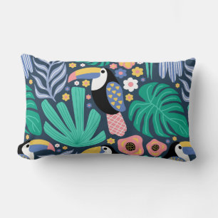 Toucan Tropical Bird Lumbar Pillow Kussen