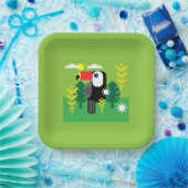 Toucan Tropical Bird Papieren Bordje (Feest)