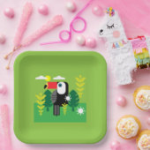 Toucan Tropical Bird Papieren Bordje (Feest)