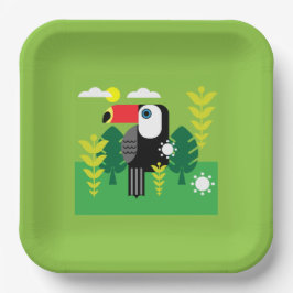 Toucan Tropical Bird Papieren Bordje