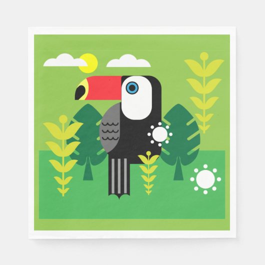 Toucan Tropical Bird Servet (Voorkant)