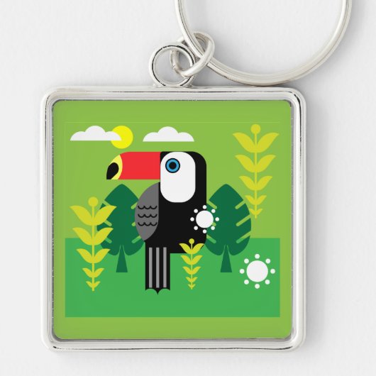 Toucan Tropical Bird Sleutelhanger (Voorkant)