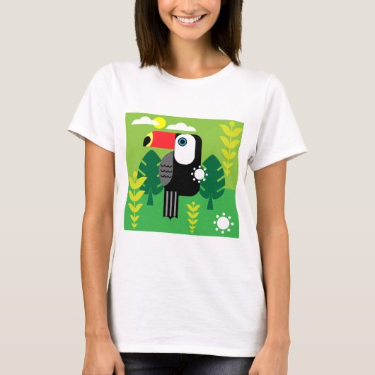 Toucan Tropical Bird T-shirt (Voorkant)
