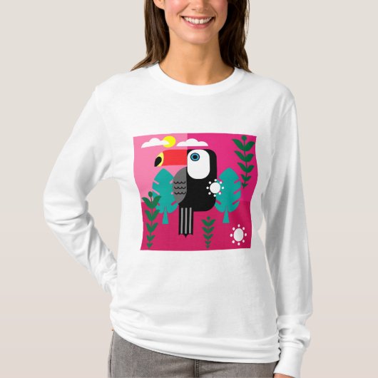 Toucan Tropical Bird T-shirt (Voorkant)