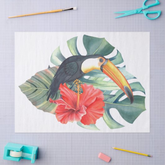 Toucan Tropical Bird Tissuepapier (Craft)