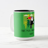 Toucan Tropical Bird Tweekleurige Koffiemok (Voorkant links)