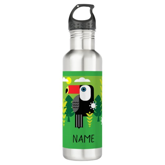 Toucan Tropical Bird Waterfles (Voorkant)
