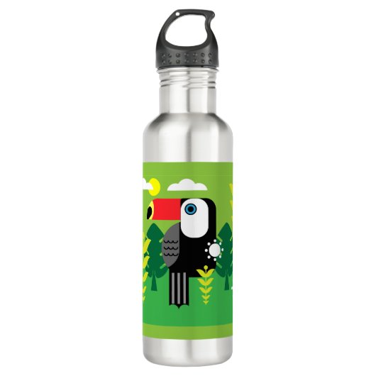 Toucan Tropical Bird Waterfles (Voorkant)