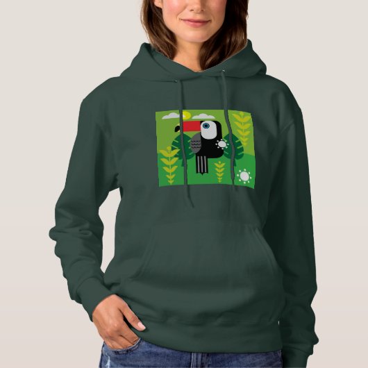 Toucan Tropical Birds Hoodie (Voorkant)
