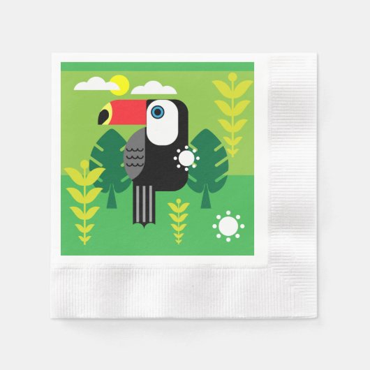 Toucan Tropical Birds Servet (Voorkant)