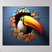 Toucan Tropical Break out of Wall Poster Print (Voorkant)