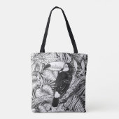 Toucan tropical garden tote bag (Achterkant)
