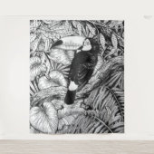 Toucan tropical garden wandkleed (Voorkant)