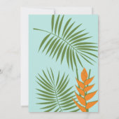 Toucan Tropical Invitation Kaart (Achterkant)