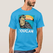 Toucan Tropical Island Vakantie T-shirt (Voorkant)