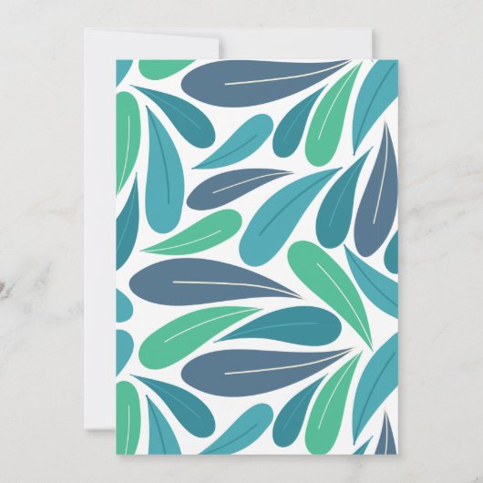 Toucan Tropical Leaf Gender-neutraal Baby shower Kaart (Achterkant)