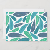 Toucan Tropical Leaf Modern Birthday Foto Kaart (Achterkant)