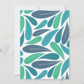 Toucan Tropical Leaf Virtual Baby shower Kaart (Achterkant)