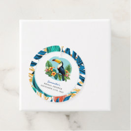 Toucan Tropical Rainforest Summers Vrijgezellenfee Bedankjes Labels