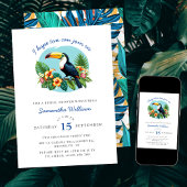 Toucan Tropical Rainforest Summers Vrijgezellenfee Kaart