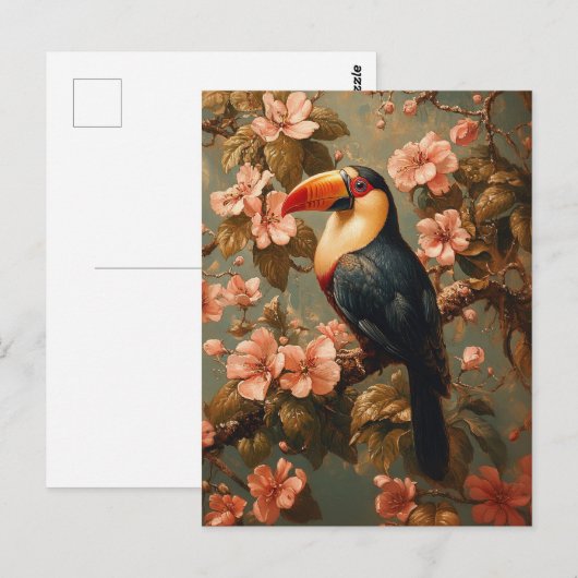 Toucan Tropical stijl schilderij Briefkaart (Voorkant / Achterkant)