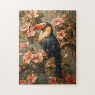 Toucan Tropical stijl schilderij Legpuzzel