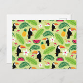 Toucan Tropical Summer Briefkaart (Voorkant / Achterkant)