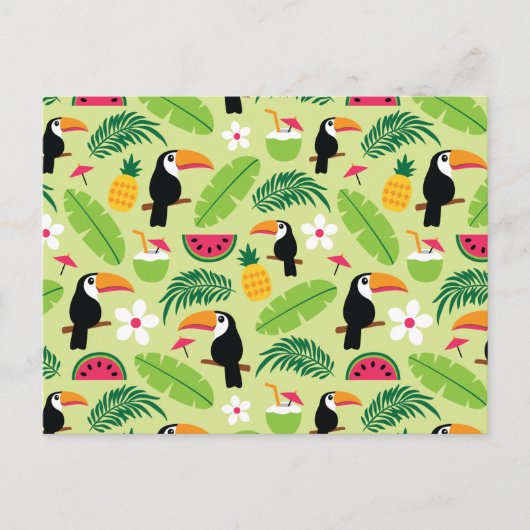 Toucan Tropical Summer Briefkaart (Voorkant)