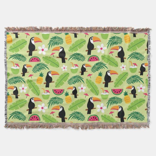 Toucan Tropical Summer Deken (Voorkant)
