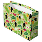 Toucan Tropical Summer Groot Cadeauzakje (Achterkant Gekanteld)