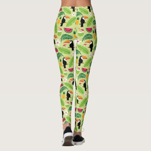 Toucan Tropical Summer Leggings (Achterkant)