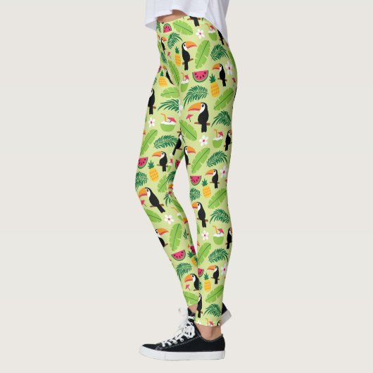 Toucan Tropical Summer Leggings (Links)