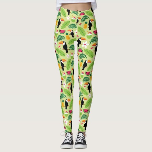 Toucan Tropical Summer Leggings (Voorkant)