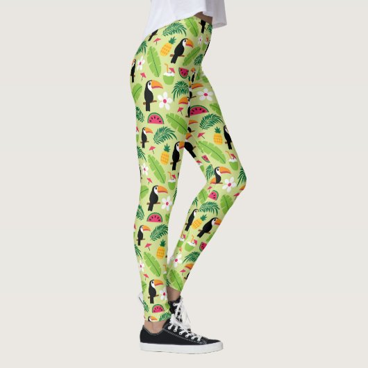 Toucan Tropical Summer Leggings (Rechts)