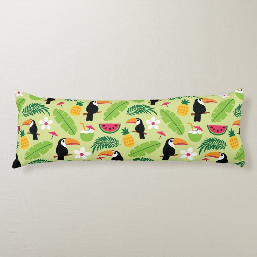 Toucan Tropical Summer Lichaamskussen (Voorkant)