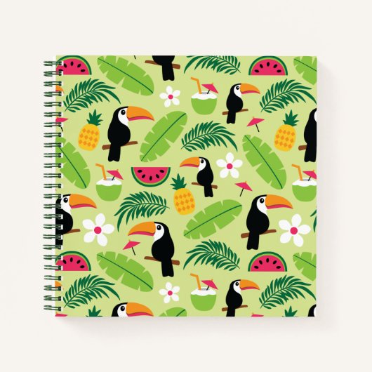 Toucan Tropical Summer Notitieboek (Voorkant)