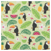 Toucan Tropical Summer Stof (Close Up)