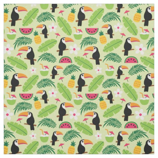 Toucan Tropical Summer Stof (Swatch)