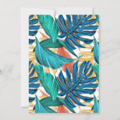 Toucan Tropical Vibrant Summers Baby shower Kaart (Achterkant)